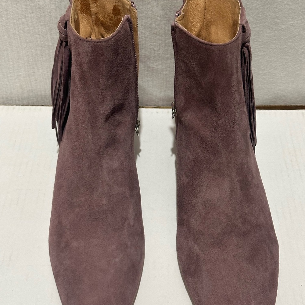Women's Suede Ankle Boots - Purple